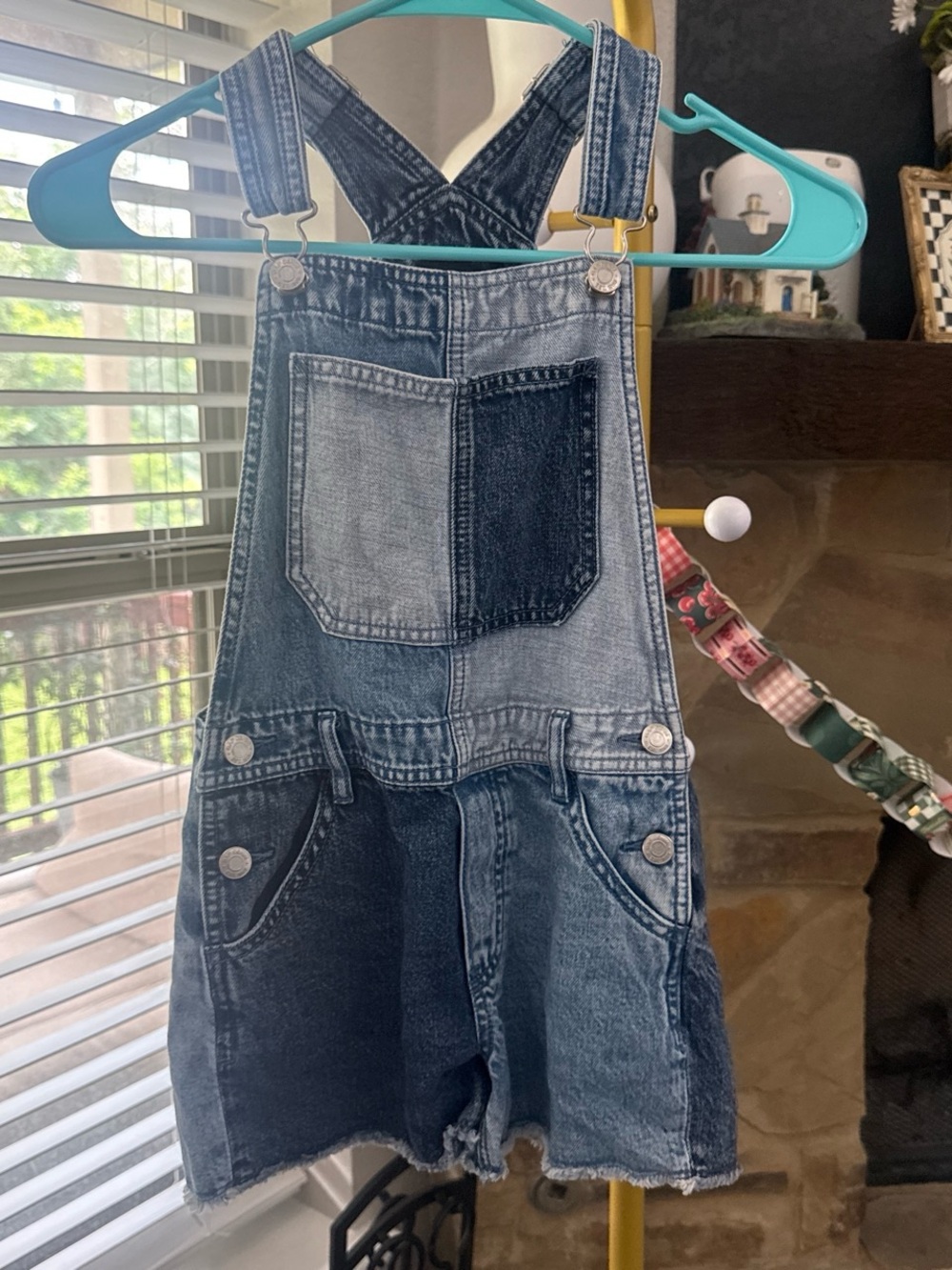 GAP Two-Tone Denim Kids Overalls - Blue
